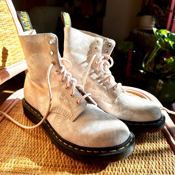 Dr Martens 1460 Pascal Pink Pastel Tie Dye Boots W9 - Picture 9 of 16